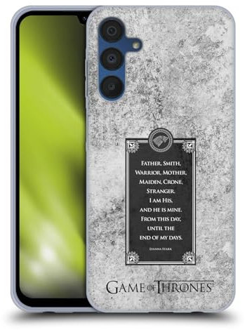 Head Case Designs Offizielle HBO Game of Thrones Lyanna Schwüre Grafiken Soft Gel Handyhülle Hülle kompatibel mit Samsung Galaxy A15