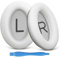 Earpads Cushions for Bose Headphones, Replacement Ear Pads for Bose QuietComfort 45/QuietComfort SE/New Quiet Comfort Wireless Over-Ear Headphones-Softer Leather, Luxury Memory Foam (White)
