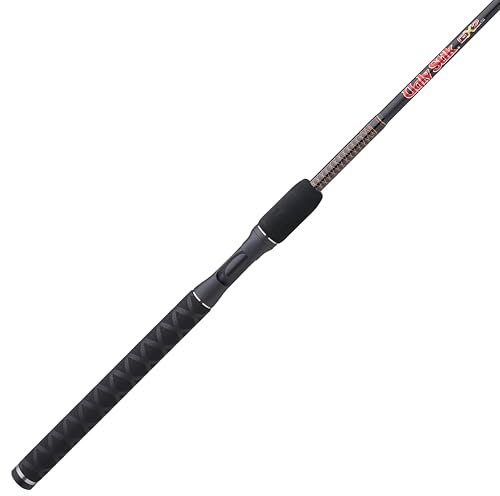 Ugly Stik 6'6 GX2 Casting Rod, 1 Piece Fishing Rod, 10-25 lb Line Rating, Medium Heavy Rod Power, 1/4-3/4 oz Lure Rating