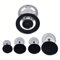 Oven Cooker Hob Gas Burner Crown & Flame Cap Kit, Cooktop Burners Metal Gas Oven Stove Cap Kit for Sabaf Stoves Crown Flame Cover Replacement Part(Flat)