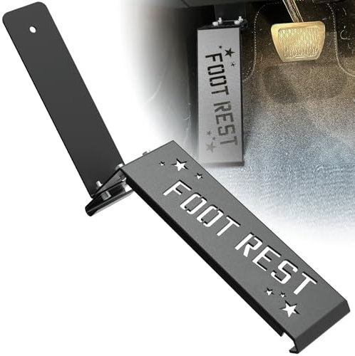 Fengone Dead Pedal Repose-pied côté gauche en métal compatible avec Jeep Wrangler JL et Gladiator JT 2018-2024 (ne convient pas pour 4xe)