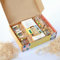 Italienische Delikatessen-Geschenkbox mit Pasta, Pesto Genovese, rotem Pesto, getrockneten Steinpilzen, Pandolcini - stilvolles Gourmet-Geschenk