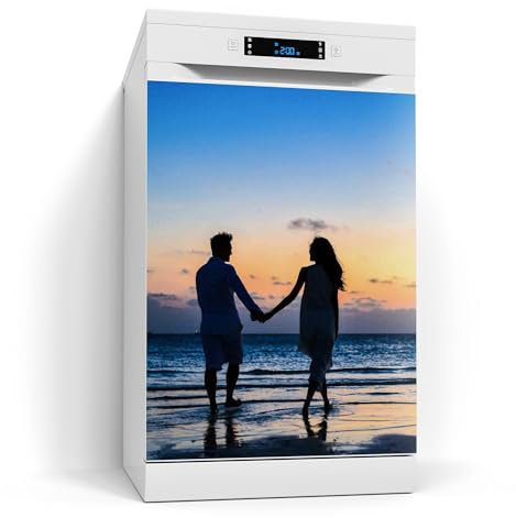 DEQORI personalisierte Magnetfolie für Spülmaschine 60x80 cm | dekorative Magnetmatte Geschirrspüler Schutz | Magnet Deko-Folie selbstklebend, magnetisch & wasserabweisend