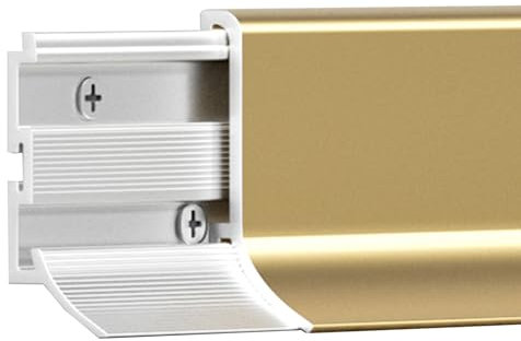 Aluminium Baseboard Trim 25 40 50 60 70 IN Long Metal Aluminum Baseboard Molding Trim for Walls Floor, Bathroom Baseboard Skirting with Toe, Metal Skirting Board Cover for Home Office(3 in(8cm),70 in(