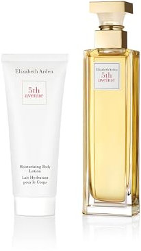 Elizabeth Arden - Set de Regalo 5th Avenue: Eau de Parfum, con Notas Florales de Magnolia Rosada, Violeta y Ámbar, 125 ml + Crema Corporal 100ml, Regalo para Mujeres
