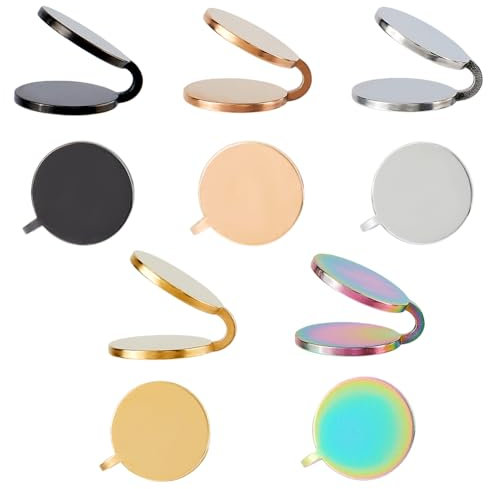 Hobbspring 5 Paare Edelstahl Ohrringe Ohne Ohrloch 5 Farben Druckohrringe Für Keloide 12mm Keloid Ohrringe Druckclip Verstellbare Clip Ohrringe Für Frauen Und Männer