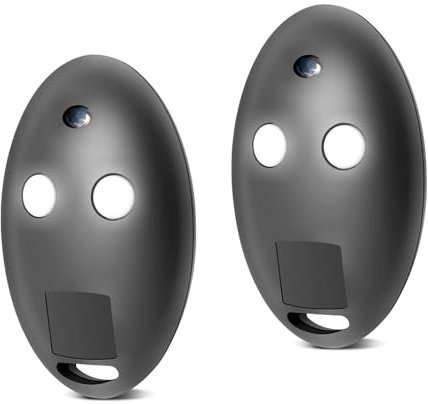 Mando a distancia de puerta, 2 piezas 433 MHz Mando a distancia compatible con BFT MITTO2, 2 canales, Rolling Code para puertas automáticas