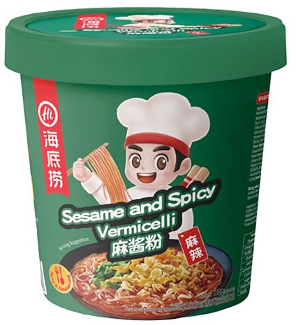 Haidilao 海底捞 Instant Vermicelli Noodle - Sesame and Spicy Flavour 130g Quick & Authentic Hotpot-Style Noodles