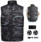 Gilet Refroidissant avec Ventilateur,2025 Combinaison de Climatisation,Gilet Refroidissant de Sport,Circulation d'Air 3D,Alimentation USB,Sortie 5V,Réglage à 3 Niveaux,Agriculture,Pêche en Plein Air