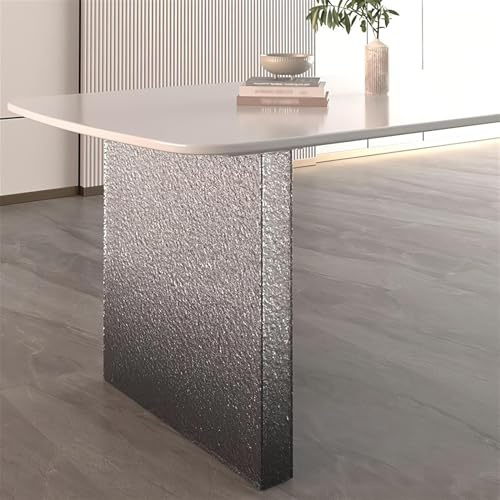 SAYEYBU Acryl Tischbeine, Schwebende Acryl Tischbeine, Transparentes Tischgestell für DIY MöBel, VerschöNert Tischdekoration im Esszimmer, BüRo Oder Schlafzimmer,Schwarz,30 * 8 * 70cm