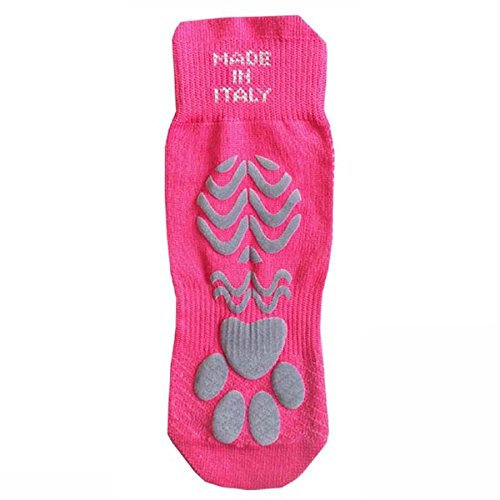 BRIZZA Calza Tecnica Antiscivolo per Piscina, Antibatterica, Unisex (Fucsia, 35-38)