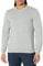 Amazon Essentials Men's Long-Sleeve Crewneck Jumper, 100% Cotton, Big & Tall Options Available, Light Grey Heather, L