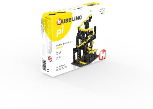 Hubelino pi 440600 Kugelbahn Set M (99 Teile), Kompatibel