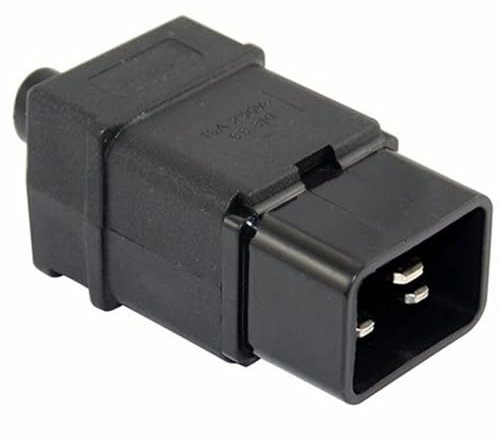 CABLEPELADO Netzstecker C20 Stecker | IEC320 C20 | 16 A 250 V CE | geeignet für Arbeitsstationen, Server, USV, PDU, Router und Switch große Netzwerke, WiFi, medizinische Geräte