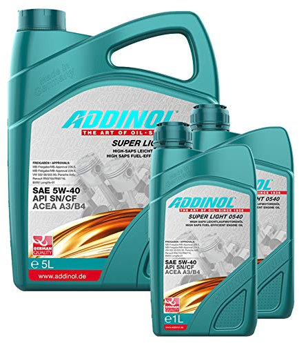 Addinol Motoröl 5W-40 Super Light 0540 5L + 2X 1L