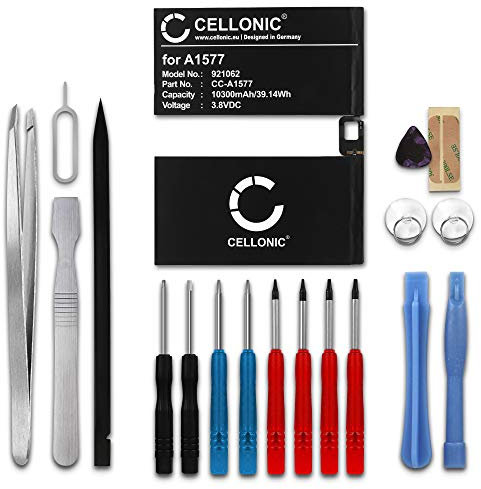 CELLONIC, Akku für Tablet kompatibel mit Apple iPad Pro 12,9 - A1652, A1584, A1577 (3.8V, 10030mAh) + Werkzeug-Set