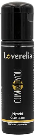 Loverelia Cum4you künstliches Sperma Gleitgel – Spermaähnliche Konsistenz für realistische Creampie-Effekte – Hybrides Gleitgel in Sperma-Optik auf Wasser- & Silikonbasis – 100ml – Made In Germany