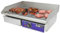 KuKoo Gasgrill Gas Grill Griddle Bratplatte Gasbräter Griddleplatte Catering Grillplatte Gusseisen Plancha Elektrogrill Tischgrill, glatt, Gehäuse aus Edelstahl Silber