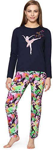 Merry Style Mädchen Lang Zweiteiliger Schlafanzug aus Baumwolle Pyjama Set Winter MS10-192