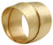 SILBERMOOS Damen Ring vergoldet Bandring Schmiedering doppelter Ring zwei Schienen zweifach Sterling Silber 925, Größe:62