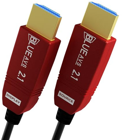 BlueAVS 8K HDMI 2.1 Cavo a fibre ottiche 85FT Ultra High Speed 48gbps Supporta 8K@60Hz 4K@120Hz Dinamico HDR10 eARC HDCP 2.3 Compatibile con PS5/4, Xbox, RTX 3080 3090, Roku, LG CX C9