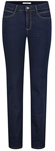 MAC Jeans Damen Angela, per Pack blau-dunkel (Dark Rinsewash D801), W48/L34 (Herstellergröße: 48/34)