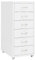 vidaXL Aktenschrank mit Rollen Rollcontainer Bürocontainer Schubladenschrank Büroschrank Metallschrank Schrank Weiß 28x41x69cm Metall