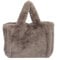 Ulisty Damen Herbst Winter Groß Plüsch Tragetasche Flauschig Henkeltasche Hobo-Tasche Handtasche braun