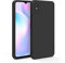 AK Kompatibel mit Xiaomi Redmi 9A Hülle/Xiaomi Redmi 9AT Hülle, Silikon Handyhülle mit Microfiber Stoßfeste Schutzhülle Hülle für Xiaomi Redmi 9A/Redmi 9AT (Schwarz)