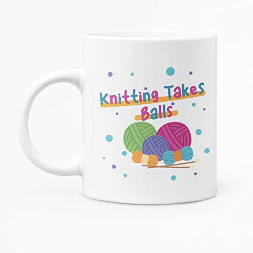 McMug - Knitting Takes Balls - Mug, Ceramic, 11fl.oz.