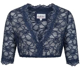 Nübler Dirndlbluse Damen - Kurzarm Trachtenbluse Damen mit Spitze und V-Ausschnitt im Landhaus Stil - Moderne bayrische Tracht, Dirndl Bluse Laura Blau