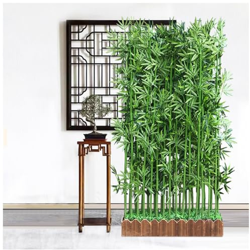 CVERTHAF Foyers Künstlicher Bambus, chinesische Heimdekoration, Kunstpflanzen, simuliertes Grün, Sichtschutz, Trennwand, Raumteiler für den Innen- und Außenbereich, künstlicher Gartenbaum (Farbe: 5,9