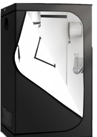GROWSTERS Growzelt 80x80x160cm,Indoor Grow Tent Reflektierendes Mylar für Hydrokultur, Anbausystem, herausnehmbarer Boden, Homegrowing, Zuchtschrank, Mini-Gewächshaus