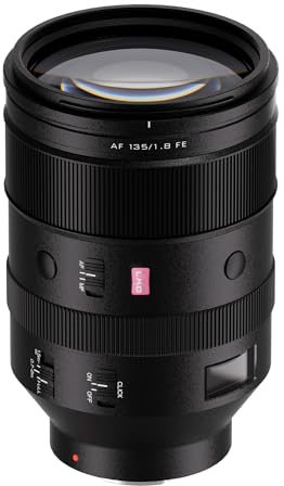 VILTROX 135mm f/1.8 F1.8 LAB FE Obiettivo Full Frame Teleobiettivo con Messa a Fuoco Automatica con Motore HyperVCM Compatibile con Fotocamere Sony a7III a7IV a7RII a7RIV a9 A1 a5000 a6000 A6700