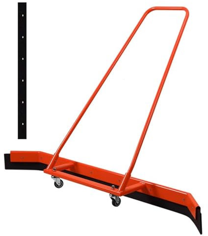 FIDSEJEONA Court Water Pusher, Water Pusher Sweeper Tool, Tennis Court Squeegee Water Remover, with EVA Rubber Blade, for Car Parks, Shopping Malls, Basements, Libraries