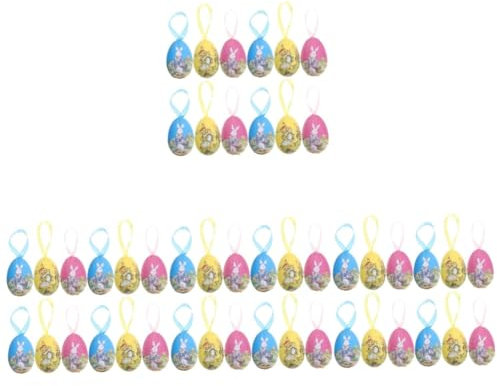 4 Sätze Dekorationen Doppelt Nest Weiden Füllstoffe Weihnachtliche Tischdeko Ostereier Easter Egg Decoration Ei-dekorationsset Eierdekorationskits Konfetti 25 Stück * 4 MAGICLULU
