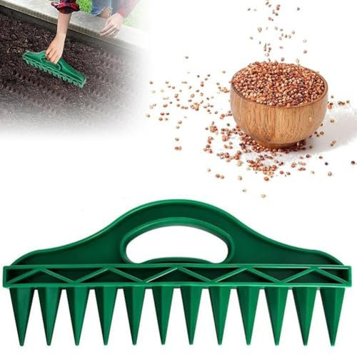 Hand Dibber Seeding Hole Punch Sowing Seeds Dispenser, Seed Planter Tool for Small Seeds, Handheld Soil Seeding Punch for Efficient Planting Seeds