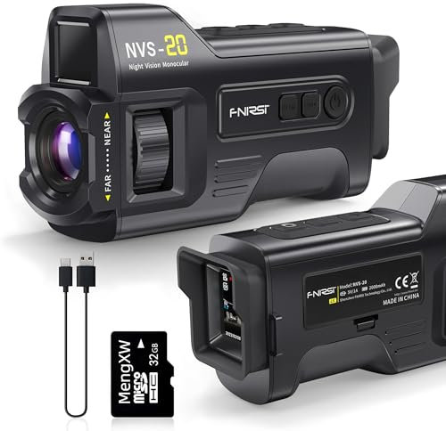 QDTimes VS-20 4K UHD Infrarot Digital Monokulare 300M Nachtsicht Monokular Teleskop für Jagd Camping Outdoor 36MP 6X Zoom