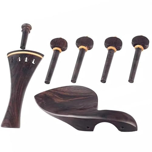 Zubehör Für Geige Violine Ebenholz Zubehör Originalfarbe(Black circle edge,5-10 sets)