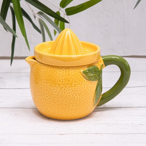 Lemon Citrus Juicer Jug Ceramic Manual Fruit Squeezer