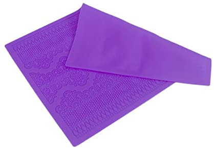 CIYODO Silikonmatte mit Blumenmuster für Essbare Spitze Torten Deko Violett