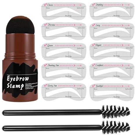 Kit di stencil per sopracciglia - Modello di trucco, strumento di formazione per sopracciglia | Guida per lo styling impermeabile, stampo di bellezza regolabile, forma di toelettatura cosmetica riutil