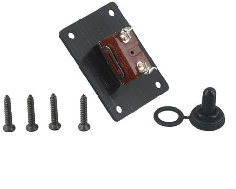 2X Marine Toggle Switch Panel Waterproof SPST 12V with Easy Installation Mounting Plate