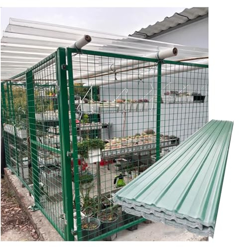 ZXCASDF Wellplatten transparent，UV-beständige Dachplatten，Regenfeste Wellplatte，Gewellte Dachplatten，Wellplatte für Carports，Transparente Profilblech，Sonnenscheinplatte(4pcs,0.9 * 0.9m/35 * 35in)