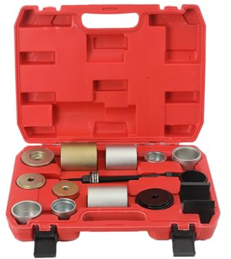 WEBCAB Hinteren Kugelgelenks Lagerabzieher Werkzeugsatz für BMW 5-Serie E39 E60 E61 E70(X5), Silentlager Abzieher Satz für BMW Series 1,3,5,6,7,8, Tonnenlager Kugelgelenk Lager Ausdücker