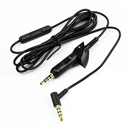 Zosvoses Audiokabel für Bose QuietComfort 15 Kopfhörer, 3,5mm aud 2,5mm Stereo Klinkenkabel Kabel mit Mikrofon und Steuerung Kompatibel mit Bose QC15 QuietComfort 15 Kopfhörer, 1,8 m