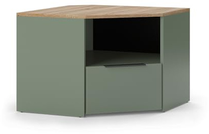 Vicco Lowboard Wido, Grün, 68 x 50 cm | geeignet als TV-Untergestell mit offenen Ablageflächen
