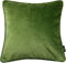 McAlister Textiles Matter Samt | Kissenbezug für Sofakissen in Farngrün | 50 x 50cm | erhältlich in 25 Farben | griffester Samt edel paspeliert | Kissenhülle für Samtkissen