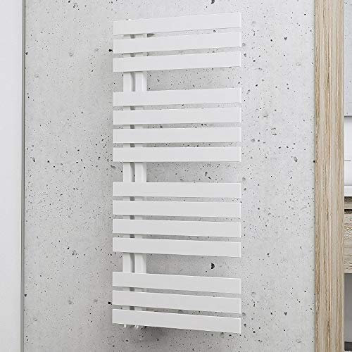 Schulte H02410650 04 befüllt Breda Badheizkörper elektrisch mit Heizstab, alpinweiß, 106 x 50 cm