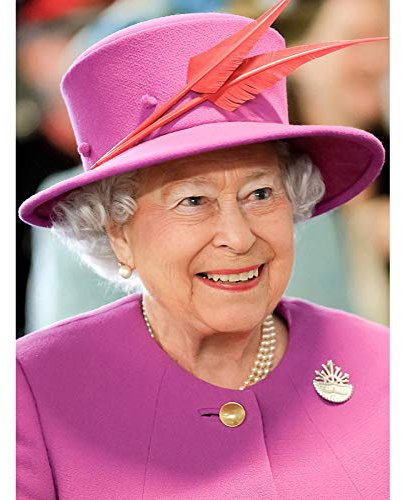 Fine Art Prints Rouse Portrait Queen Elizabeth II England, Foto-Kunstdruck, Leinwand, Premium-Wanddekoration, Poster